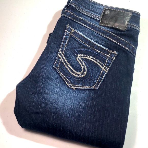 * VINTAGE VINTAGE SILVER TUESDAY 16 1/2 WESTERN JEANS 28x33 🦋